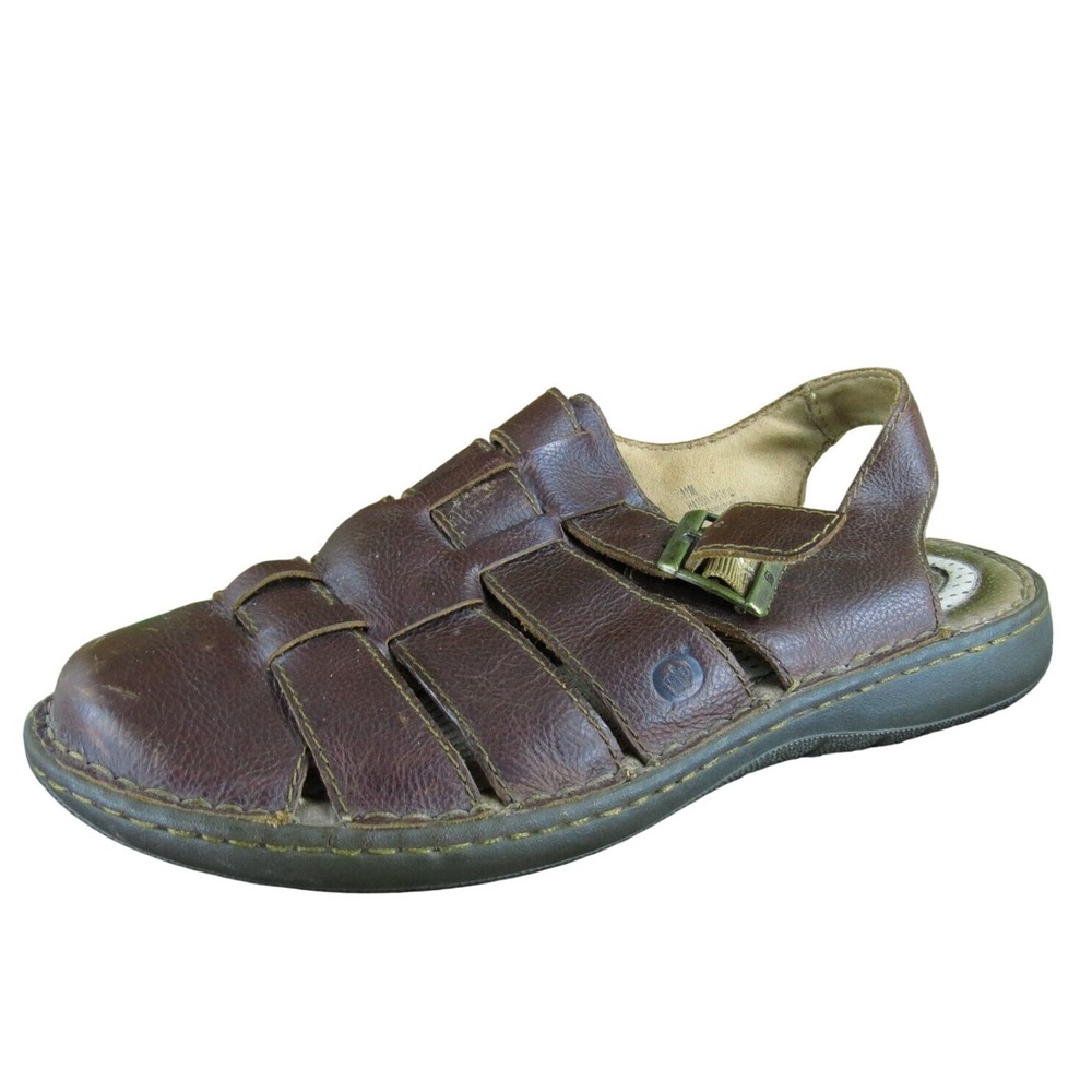 Born Men's‎  Fisherman Brown Leather Size 11 Medium Gently Used 2025
